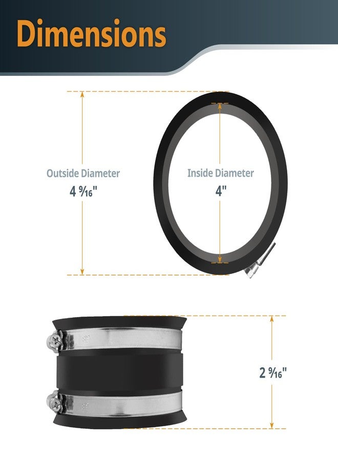 باورتيك بوابة انفجار POWERTEC 70363 مقاس 4 بوصات مع غطاء مرن للتحكم في الغبار لتركيبات جامع الغبار/الفراغ - Image 3