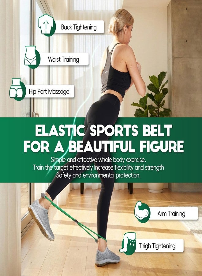 Beatvive Resistance Band Figure 8 Exercise Cord, Fitness Resistance Bands with Handles, Exercise Tube Band for Arm and Shoulder Stretch (Yellow,Green,Red(60lbs)) - Image 2