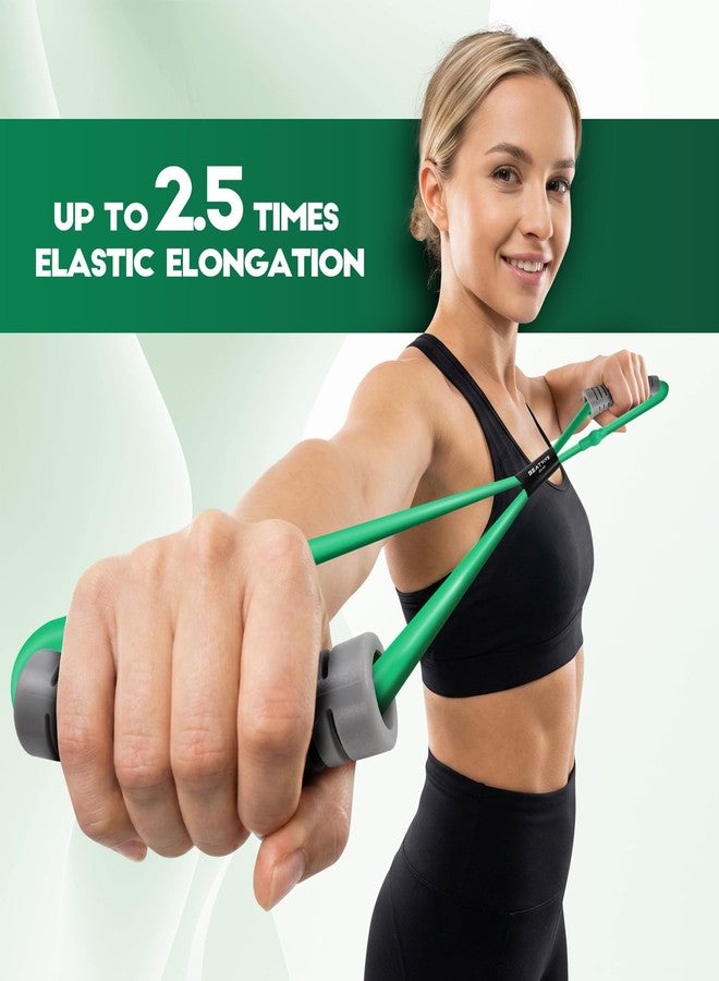 Beatvive Resistance Band Figure 8 Exercise Cord, Fitness Resistance Bands with Handles, Exercise Tube Band for Arm and Shoulder Stretch (Yellow,Green,Red(60lbs)) - Image 4