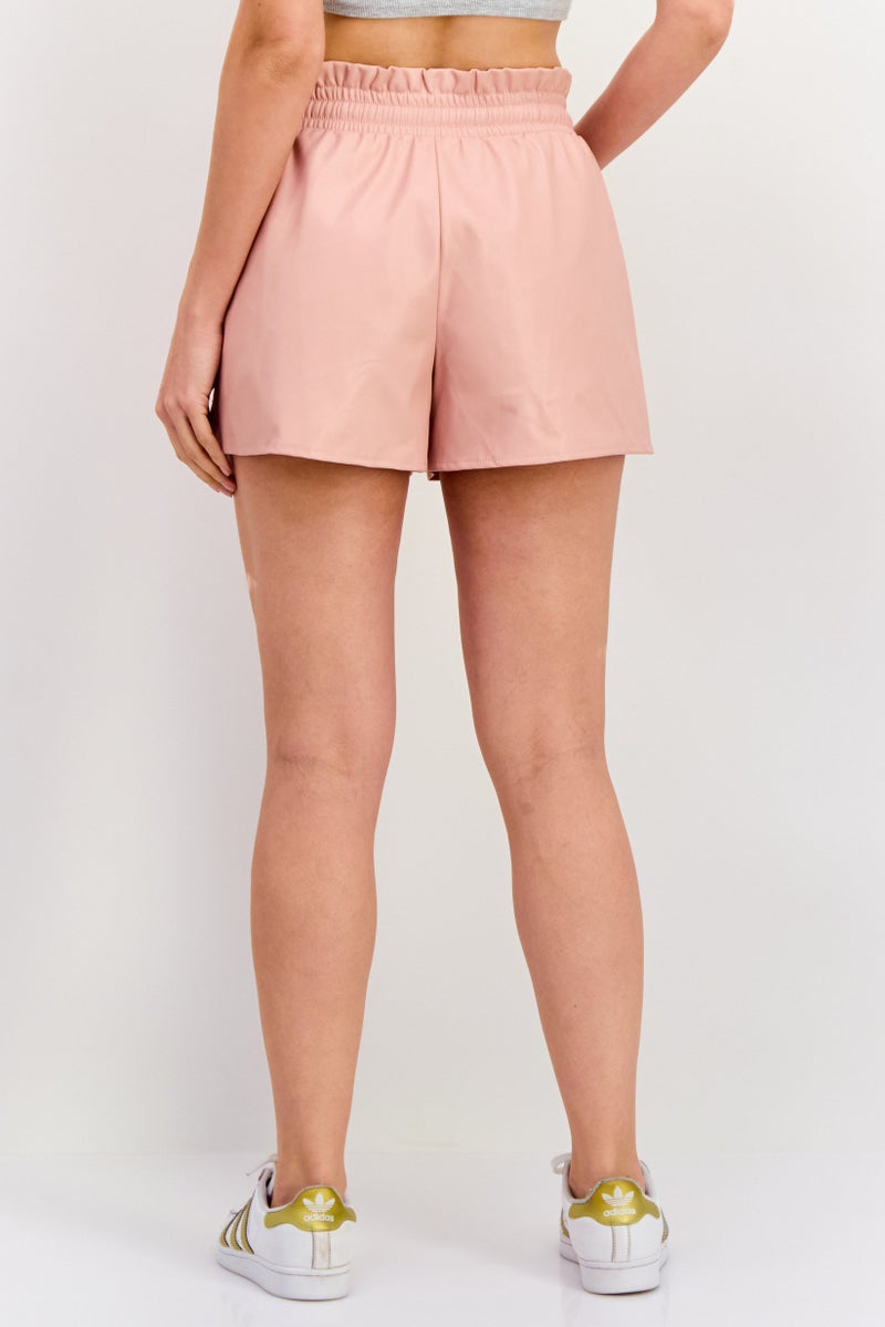 Jessica Simpson Women Solid Basic Shorts, Pink - Image 3