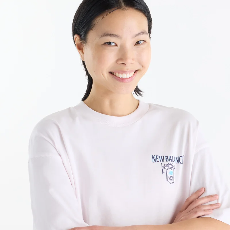 New Balance Pink Salt Women's Grab a Bite London Oversized T-Shirt for Women | Best Price UAE