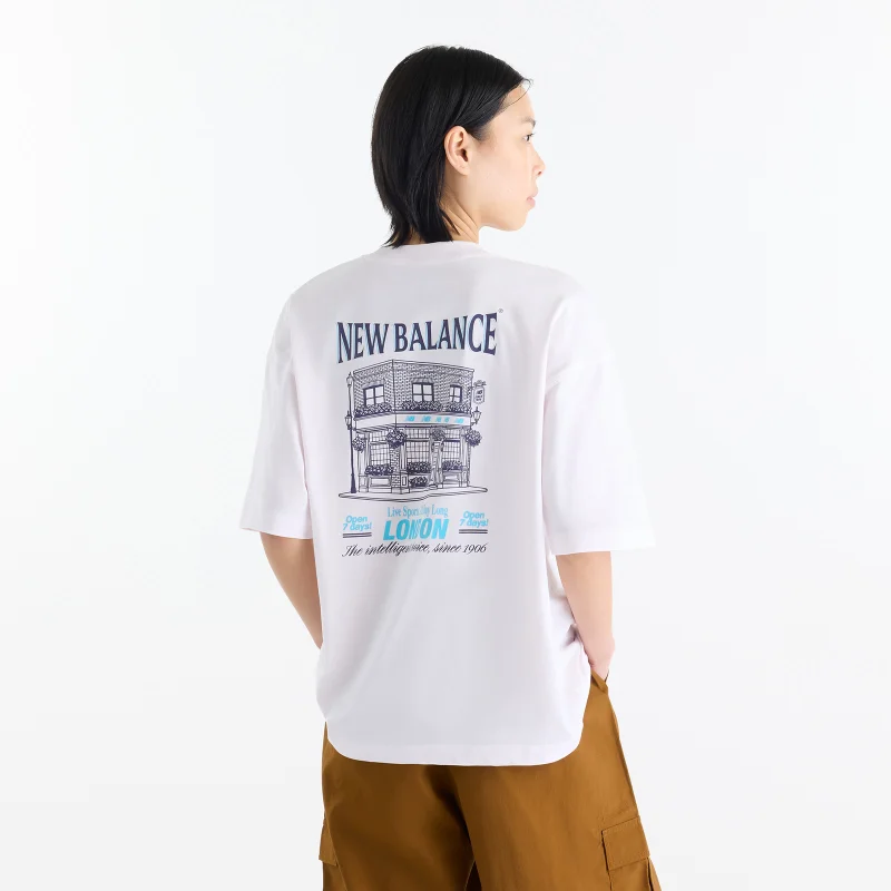 New Balance Pink Salt Women's Grab a Bite London Oversized T-Shirt for Women | Best Price UAE