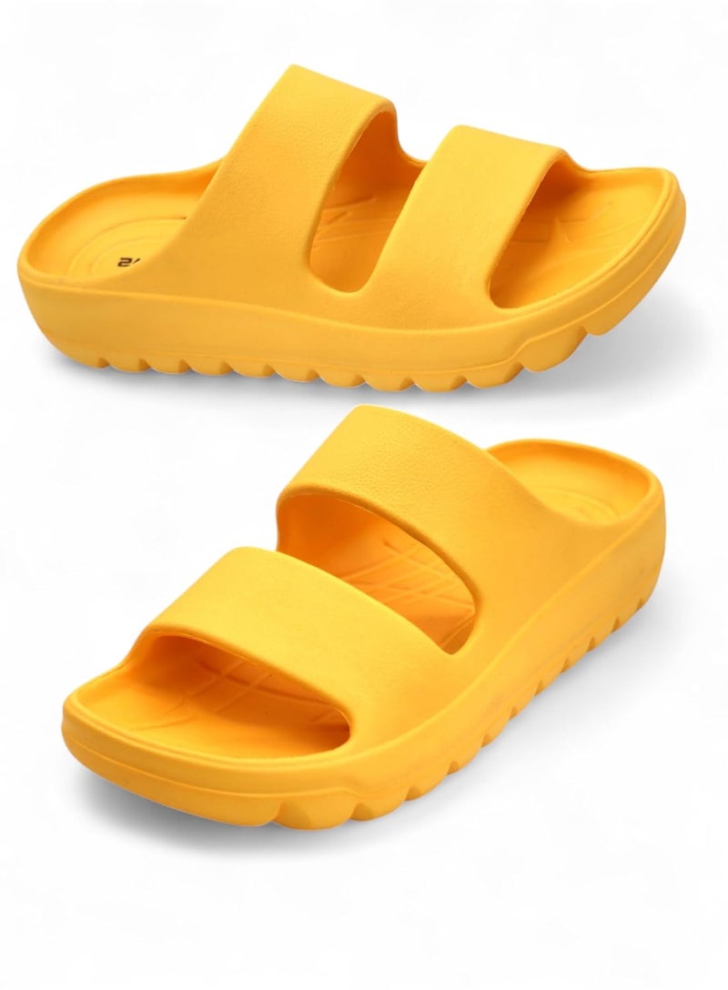 SVAAR صنادل سفاار الناعمة من EVA بحزام مزدوج للرجال، أحذية أنيقة مضادة للانزلاق مع دعم للقوس - Image 1