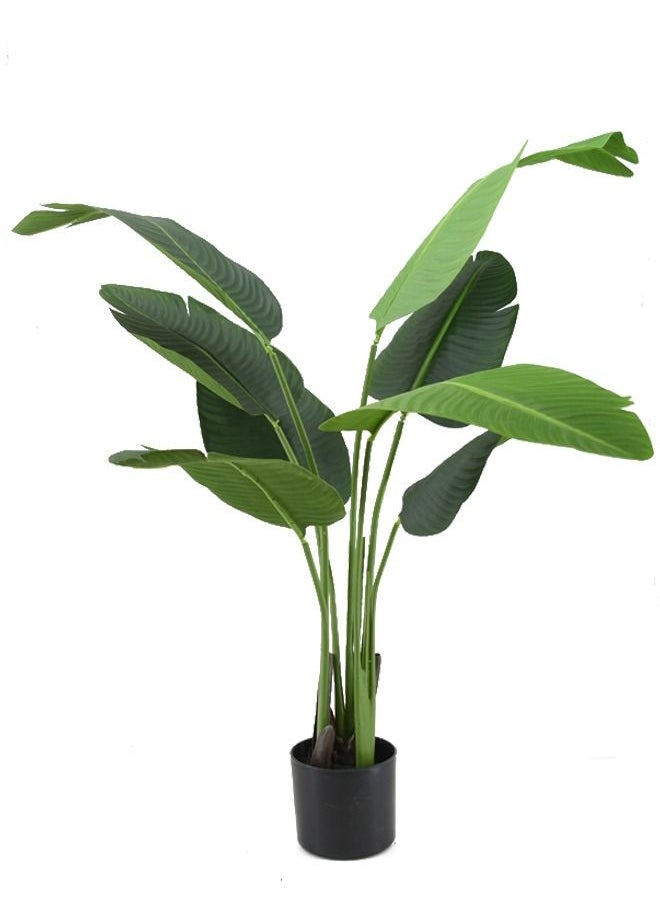 DRAMA HOME Artificial Banana Tree in Potted Green/Black 120cm  - Image 3