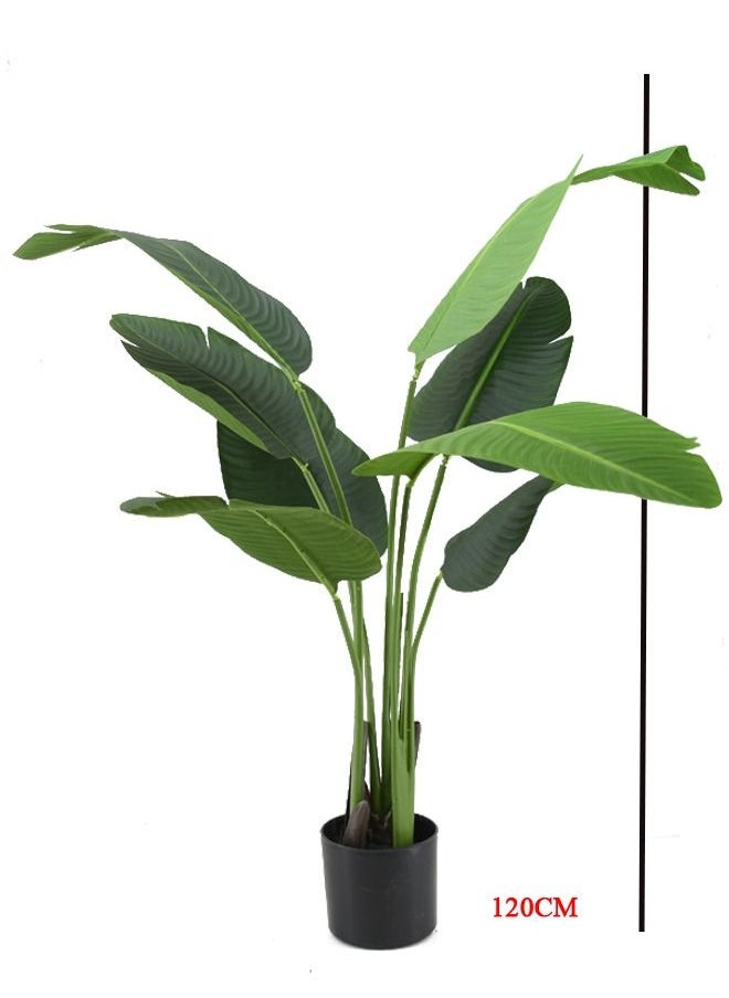DRAMA HOME Artificial Banana Tree in Potted Green/Black 120cm  - Image 4