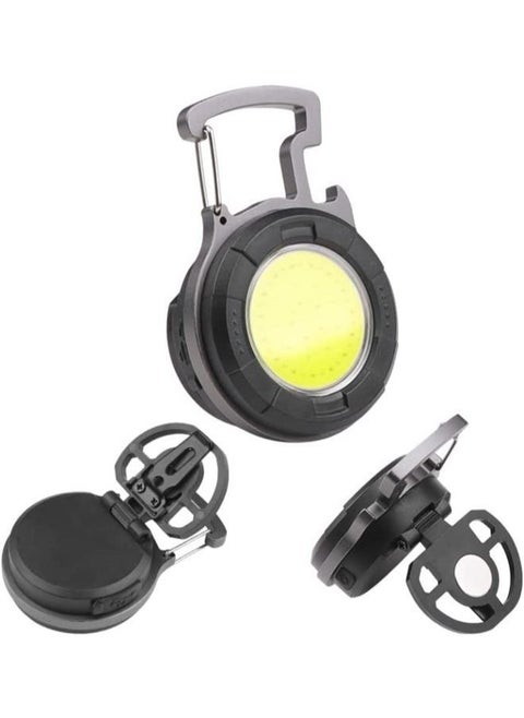 Mini LED Flashlight Mini Keychain Flashlight Rechargeable 4 Lighting Modes Portable Flashlight