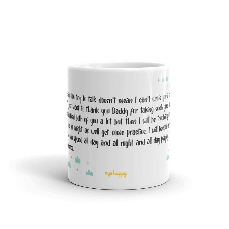 Oye Happy - Letter from Baby Mug - Best Gift for Expecting Parents/Mom-to-be/Dad-to-be During Pregnancy (Ceramic) (Microwavable) (330 ml) - Image 2