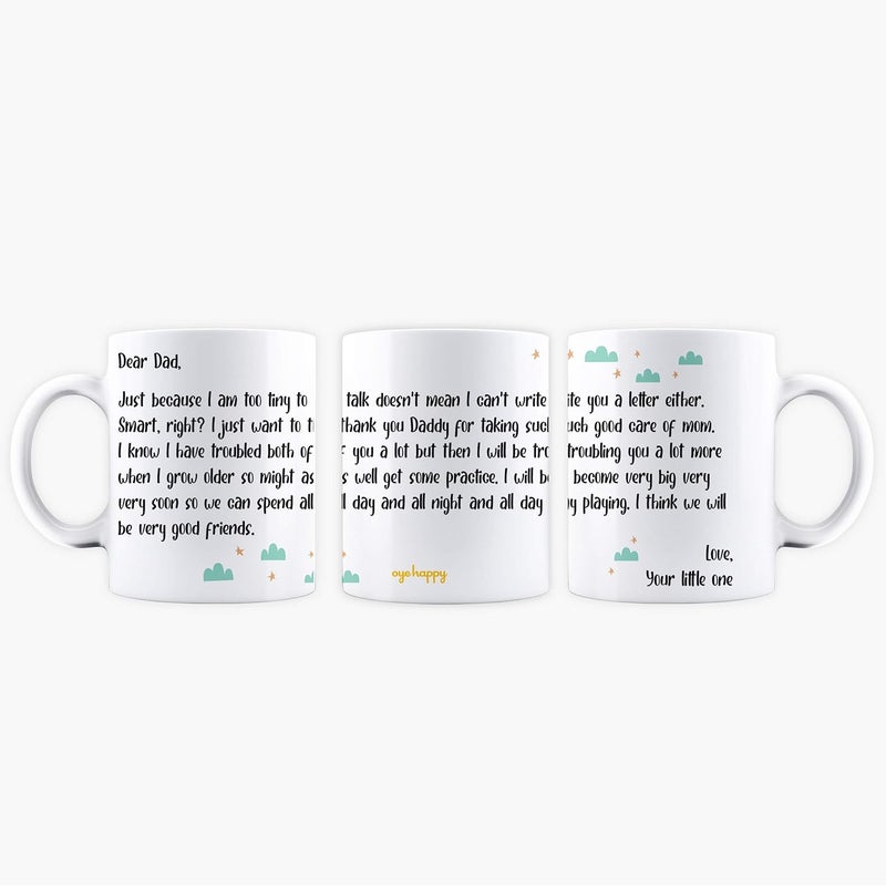 Oye Happy - Letter from Baby Mug - Best Gift for Expecting Parents/Mom-to-be/Dad-to-be During Pregnancy (Ceramic) (Microwavable) (330 ml) - Image 1