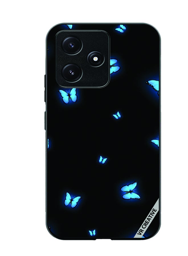 VR CREATIVE Protective Case Cover For Xiaomi Poco M6 Pro 5G Butterfly Design Multicolour - Image 1