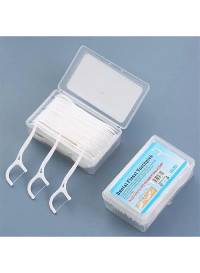 Dental Flosser and Dental Flosser for Teeth Cleaning and Gum Care, 60 Pieces, 2 Packs - Image 3