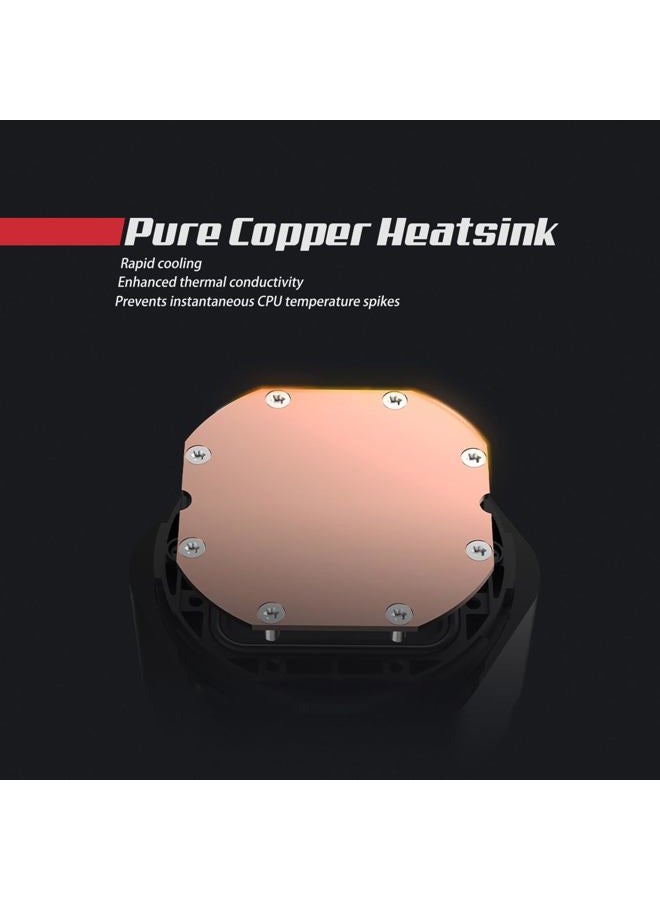 Ruix NC240 CPU Liquid Coooler (Black) - Image 4