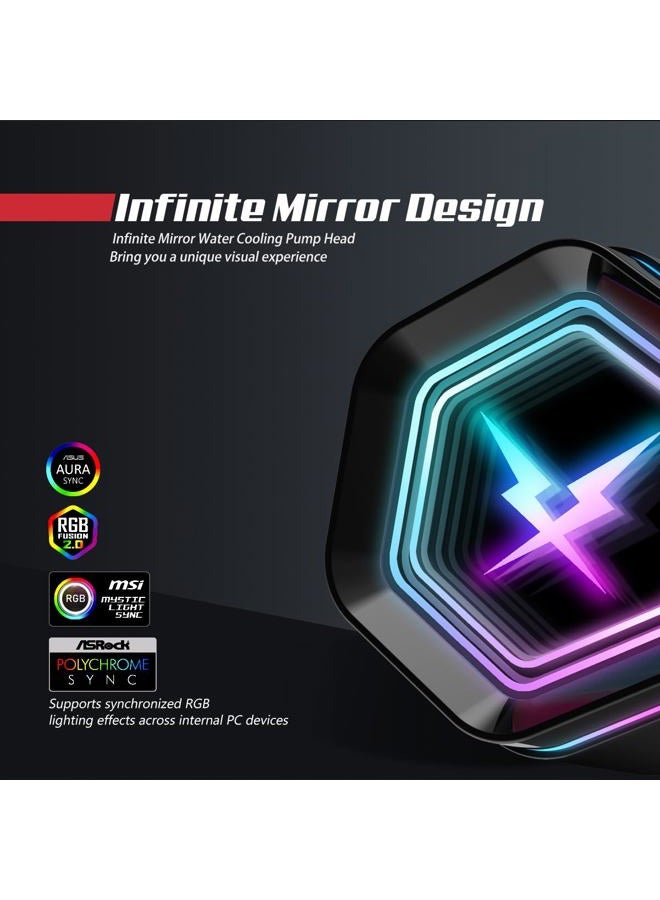 Ruix NC240 CPU Liquid Coooler (Black) - Image 3