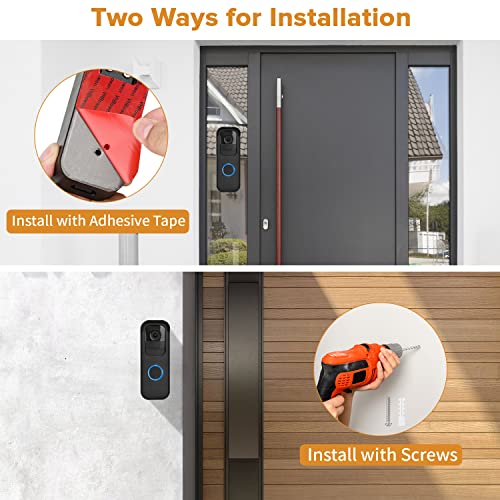 wochel No-Drilling Door Mount for Blink Video Doorbell-1st Gen, Adhesive Doorbell Mount Bracket, Accessories for Blink Doorbell Home Security System（Blink Video Doorbell- 2nd Gen is not compatible） - Image 5