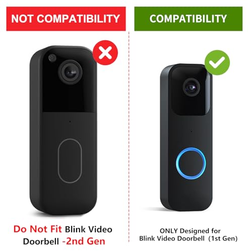 wochel No-Drilling Door Mount for Blink Video Doorbell-1st Gen, Adhesive Doorbell Mount Bracket, Accessories for Blink Doorbell Home Security System（Blink Video Doorbell- 2nd Gen is not compatible） - Image 2