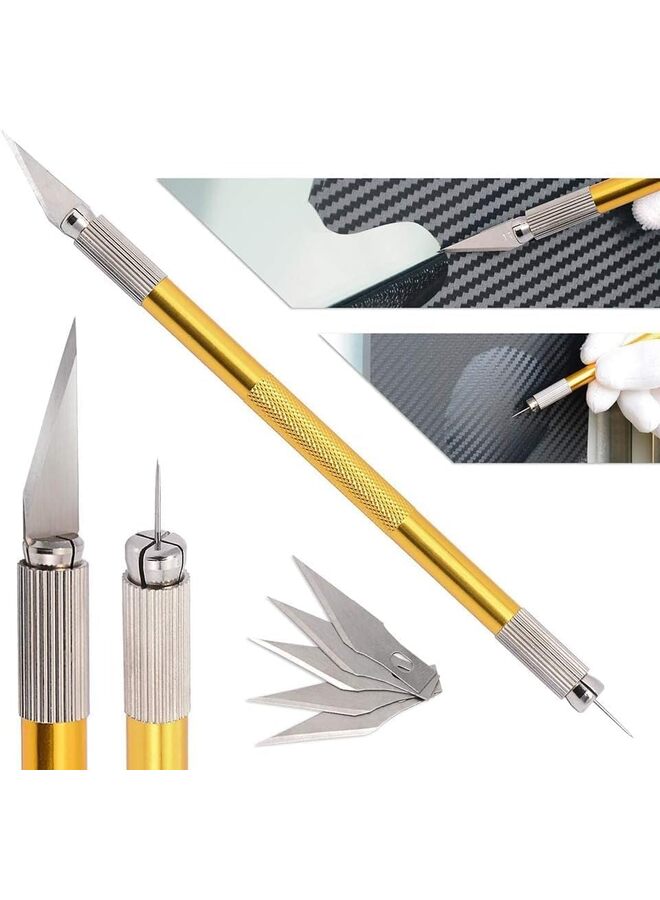 22pcs Vehicle Vinyl Wrap Tool Kit Car Wrap Kit Include Vinyl Squeegee, Film Cutter, Air Release Pin, Utility Knife Wrap Tools for Car Wrapping Window Film Application - Image 5