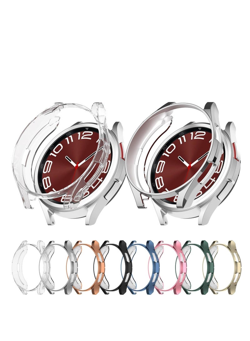 for Galaxy Watch 6 Classic Screen Protector Case 47mm Accessories, Soft TPU Bumper Cover Replacement Watch6 Smart (47MM, 8Colors) - Image 3