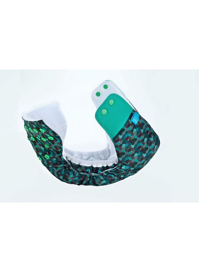 Bumberry Baby Pocket Diaper 2.0 Waterproof Reusable Adjustable Cloth Diaper With Leg Gusset Wet Free Lining & 2 Extra Long Wet Free Inserts(6 36 Months Camo) - Image 5