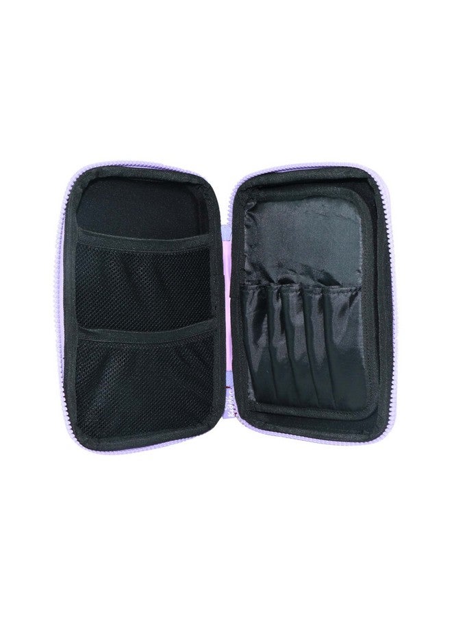 Smily Kiddos Single Compartment Pencil Case Stylish Cute Large Capacity Hardtop EVA Pencil Case Organizer School Kids Girls Women Pen Holder Pouch Multi Purpose| Baby Panda - Violet - Image 5