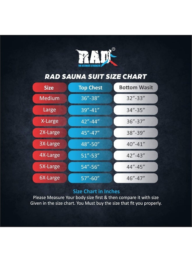 RAD Sauna Suit Men Women Weight Loss Jacket Pant Gym Workout Sweat Suits with Hood - Image 1