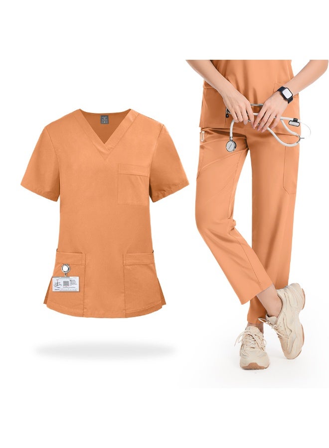 NIBEMINENT Medical Uniforms Women Scrubs Sets  Doctors Hospital Nurses Accessories Dental Clinic Spa Salon Workwear Clothes - Image 1