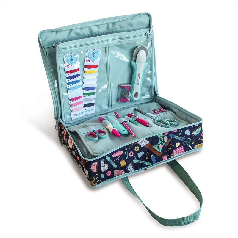 Prym All-in-One Craft Organizer Bag, Aqua Notions - Image 2