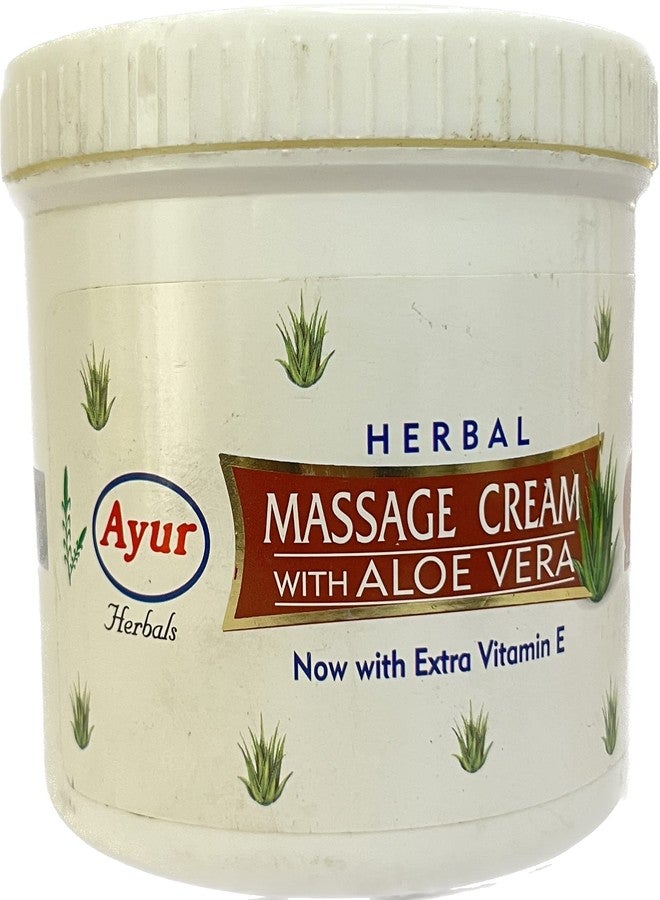 Ayur Herbals MASSAGE CREAM With Aloe Vera (500ml) - Image 1