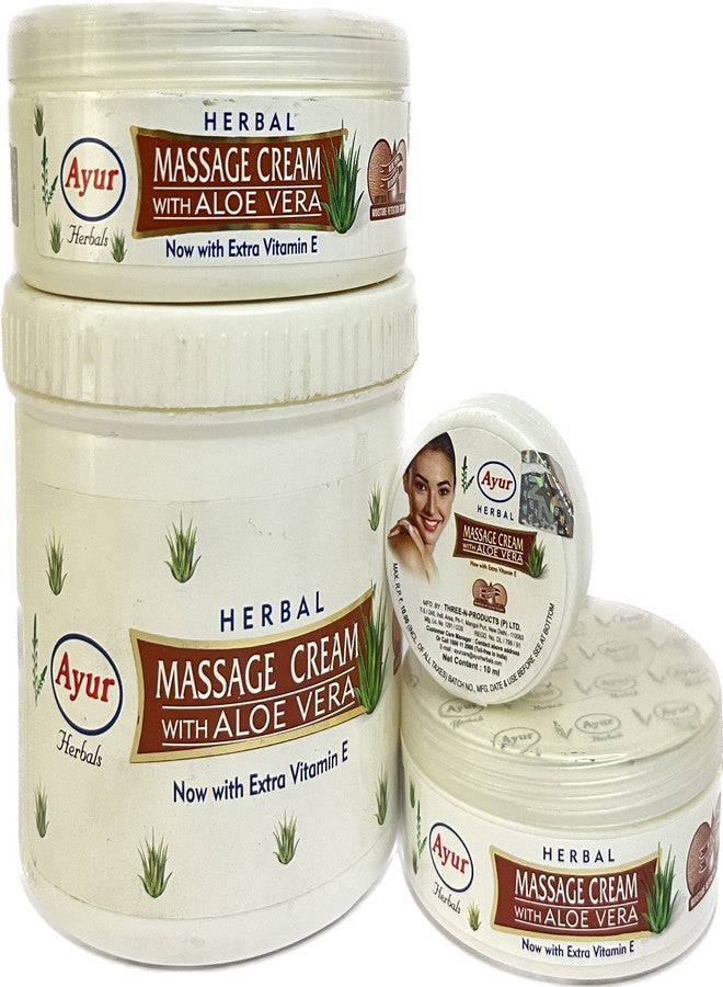 Ayur Herbals MASSAGE CREAM With Aloe Vera (500ml) - Image 3