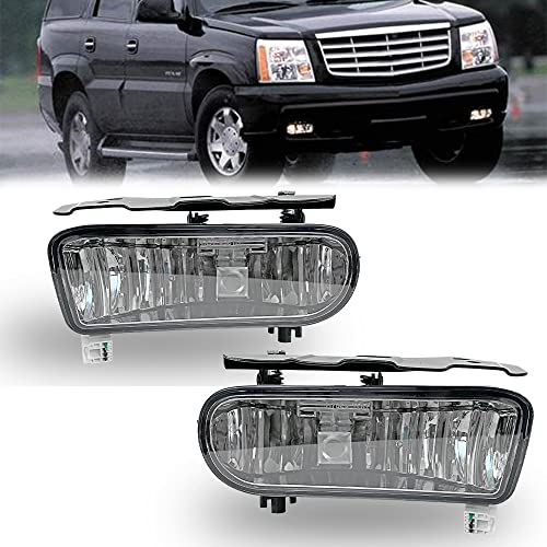 BOXLIGHT LED Fog Lights Assembly Replacement for [2002 2003 2004 2005 2006] Cadillac Escalade/Escalade EXT/Escalade ESV Driving Fog Lamps (Clear Lens) - Image 1
