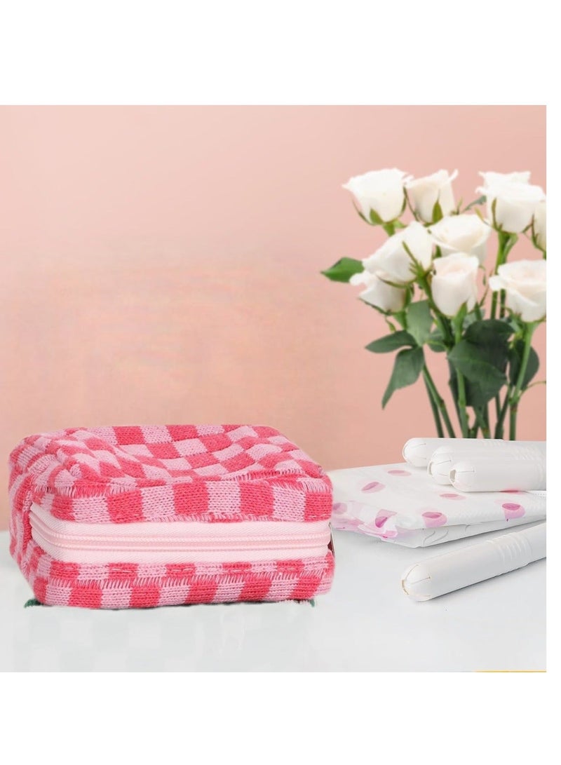 Generic Sanitary Napkin Storage Bag, Menstrual Pad Zipper Bag Tampon Storage Pouch for Teen Girls Daily Use  - Image 1