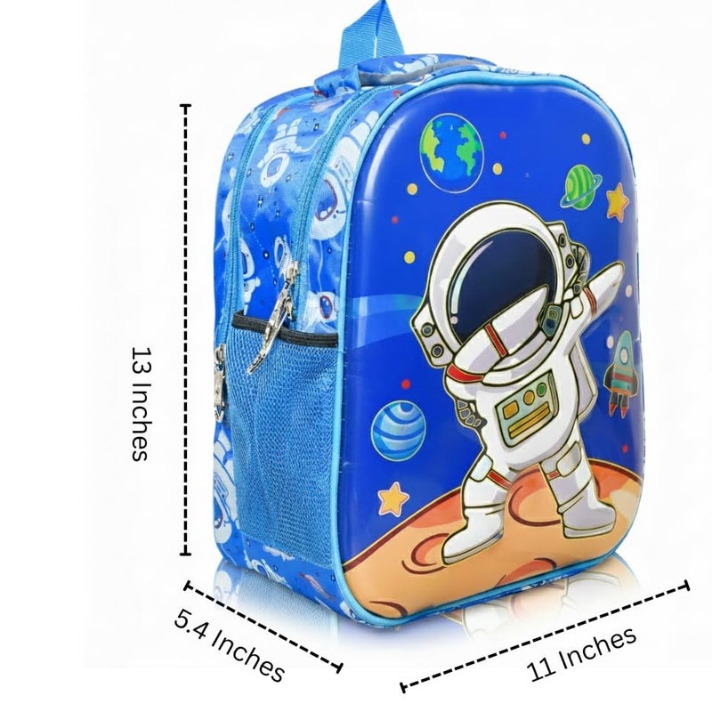 Stylbase Space School Bag For Boys And Girls Cartoon Printed Waterproof Backpack Bag Ideal For Small Kids Bag UKG Nursery 1st Class Girls School Bags 5-7 years 14 Inches - Image 3