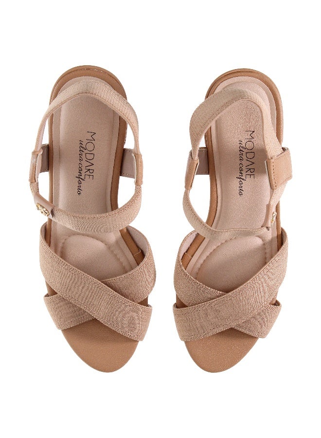 MODARE Mid Heels Sandals for Women – Sling Back Heel Sandals for Girls with Ankle Strap - Image 4