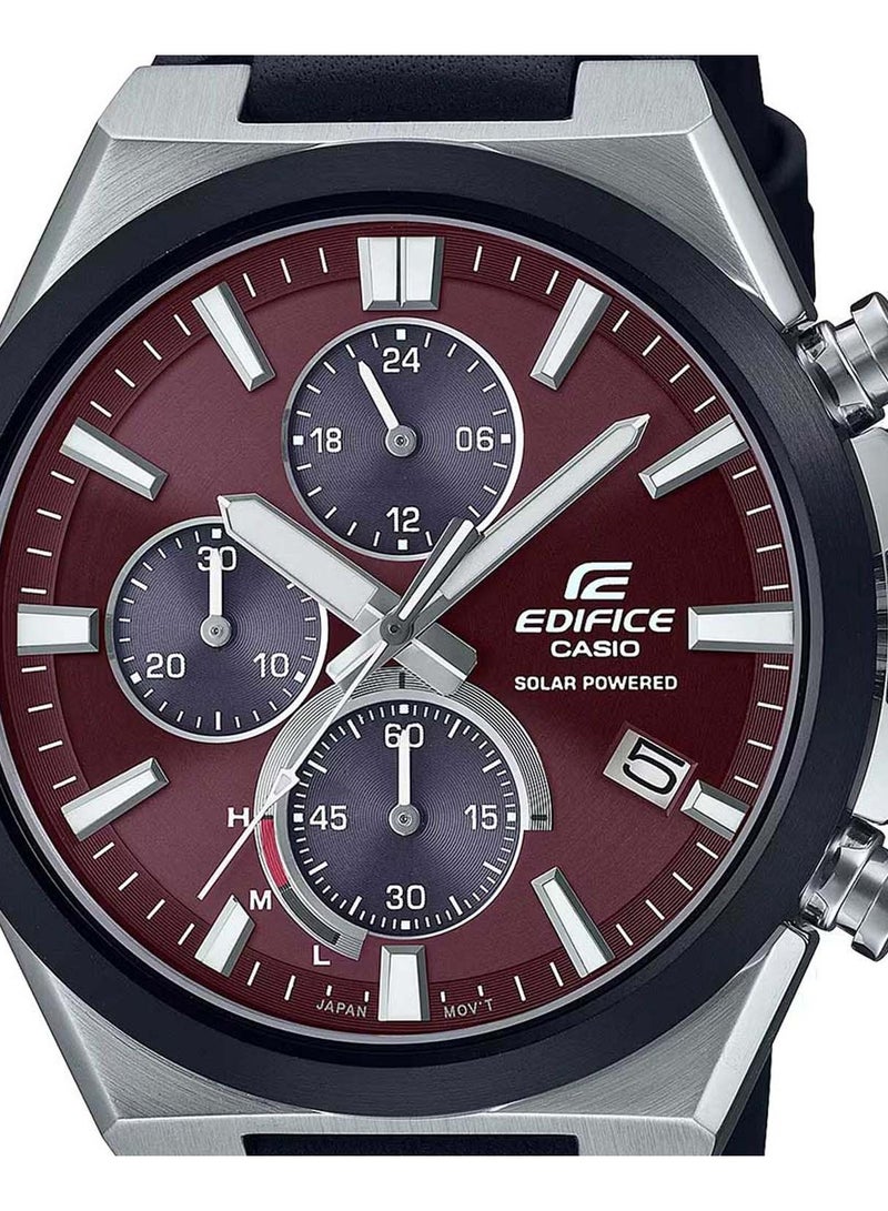 Casio Edifice EQS-950BL-5AVUDF Chronograph  Leather Strap Men's Watch - Image 3