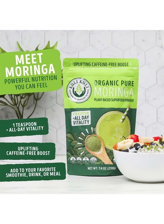 Kuli Kuli Moringa Oleifera Organic Leaf Powder & Green Smoothie, 100% Pure USDA Certified & Non-GMO Moringa Powder, Great with Smoothies, Tea, and Food, 2 Pack - Image 5
