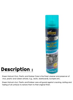 SHIELD 300ml Sheen Dashboard Spray , Protects Beautifies Vinyl Plastic Rubber Care Spray Strawberry SH54 - pzsku/ZCA75B02DE4F0CF197C93Z/45/_/1714649065/cc960f25-cd9f-40f0-baa9-ea302b6b817c