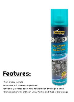 SHIELD 300ml Sheen Dashboard Spray , Protects Beautifies Vinyl Plastic Rubber Care Spray Strawberry SH54 - pzsku/ZCA75B02DE4F0CF197C93Z/45/_/1714649066/d9729127-7cbb-4eb2-b561-3d42857fa529