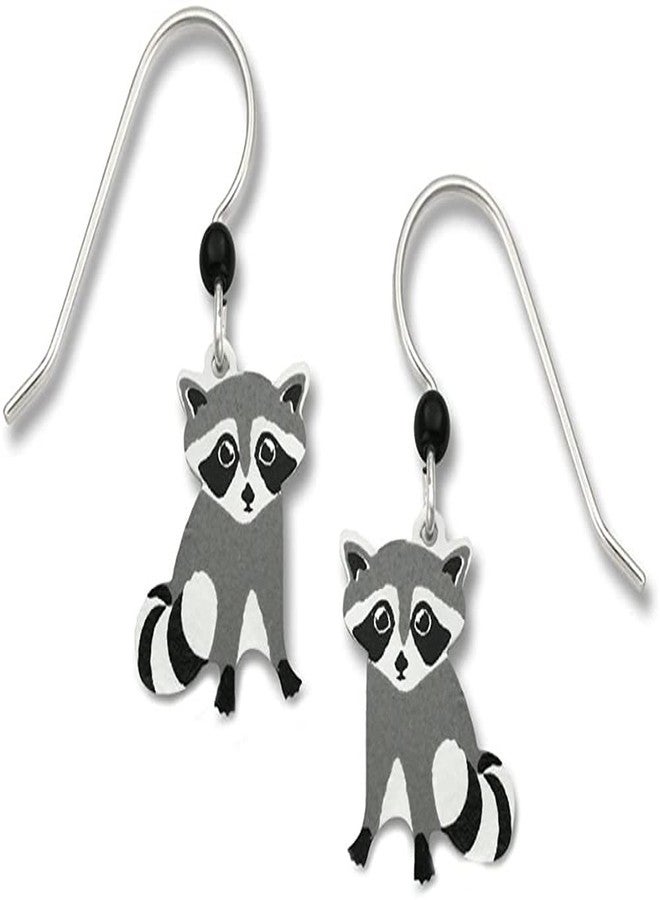 Sienna Sky Hypo-Allergenic Dangle Earrings (Raccoon) - Image 1