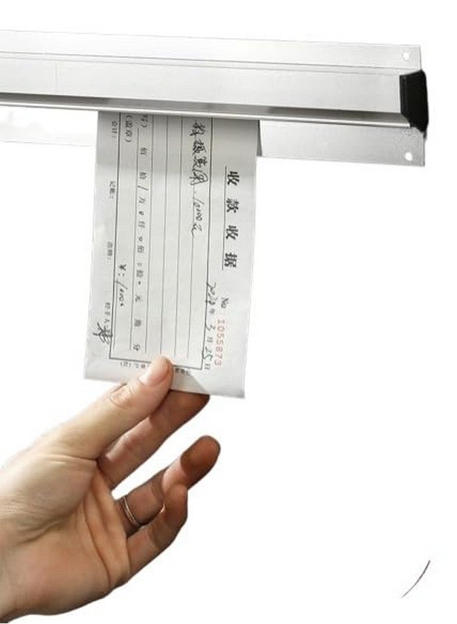 THW 36 Inch Aluminum Bill Rail Order Tab Grabber | Reusable Bill Rack & Holder for Restaurants, Cafés, Pubs, and Bars - Image 2