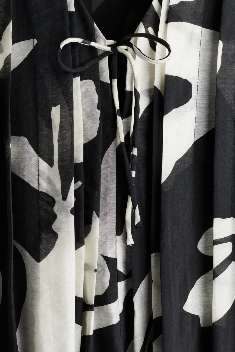 اتش اند ام فستان بطيات