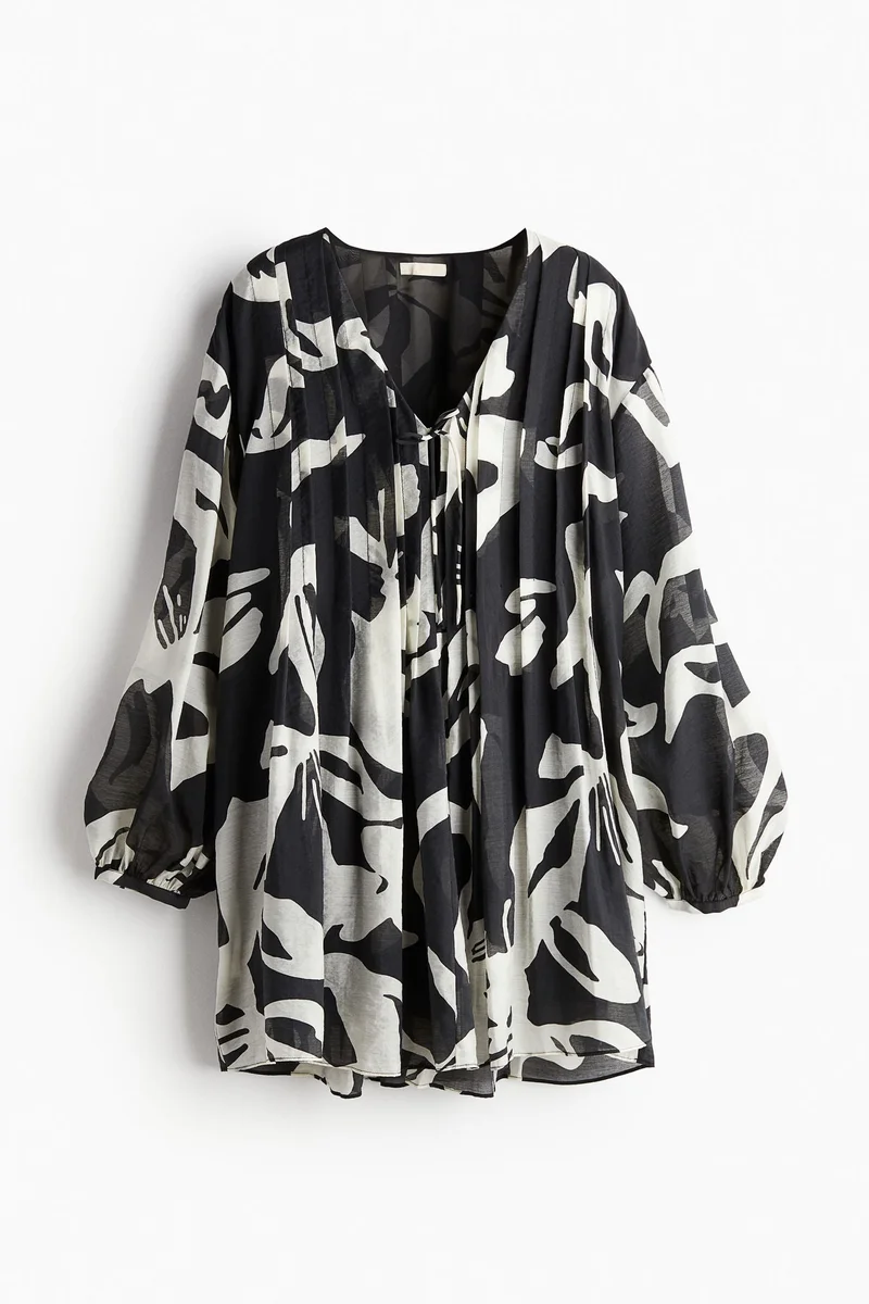 اتش اند ام فستان بطيات