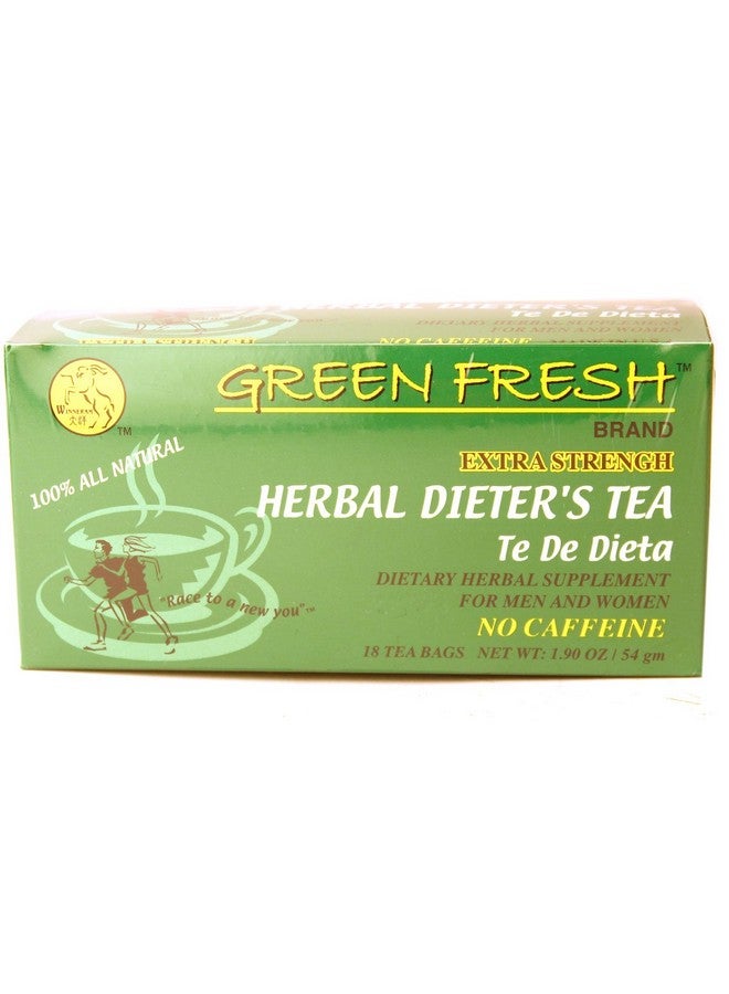 Green Fresh Extra Strength Herbal Dieters Tea, 18 Tea Bags