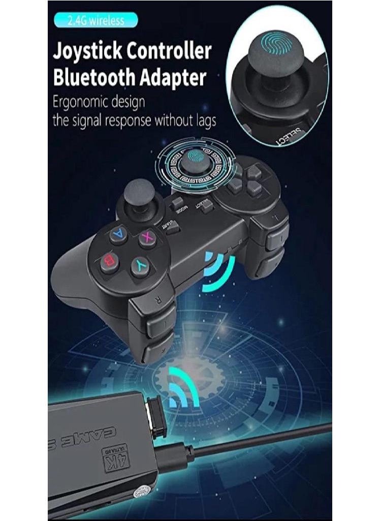 Eckek - Video Game Stick 4k 10mil Retro Old 2 Controls Wireless Console Portable - Image 1