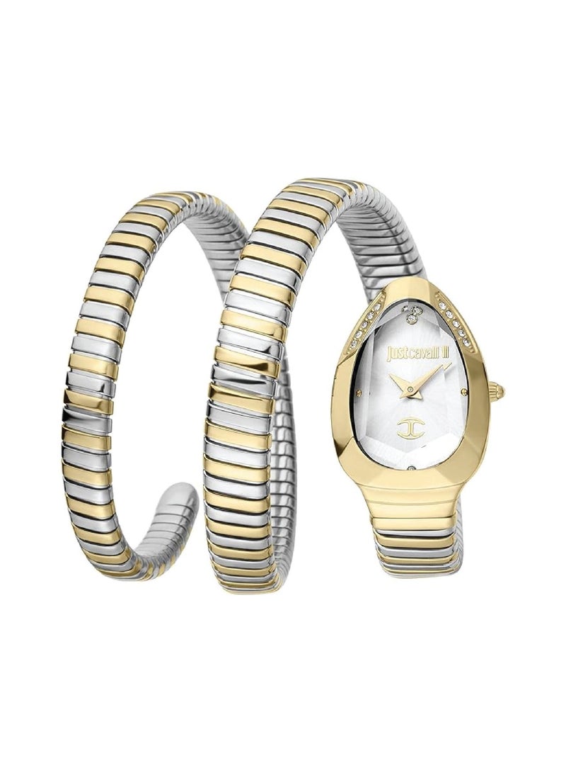 Just Cavalli Women’s Serpente Two-Tone Stainless Steel Quartz Watch JC1L209M0065 - Image 1