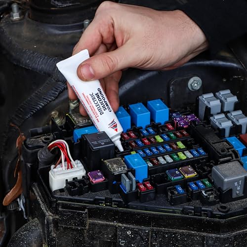 AGS شحم السيليكون العازل من AGS لحلول السيارات – أنبوب 0.5 أونصة، يمنع الأعطال الكهربائية، يضمن اتصالات خالية من الصدأ، مادة تشحيم سيارات - Image 4