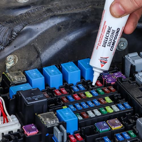 AGS شحم السيليكون العازل من AGS لحلول السيارات – أنبوب 0.5 أونصة، يمنع الأعطال الكهربائية، يضمن اتصالات خالية من الصدأ، مادة تشحيم سيارات - Image 5