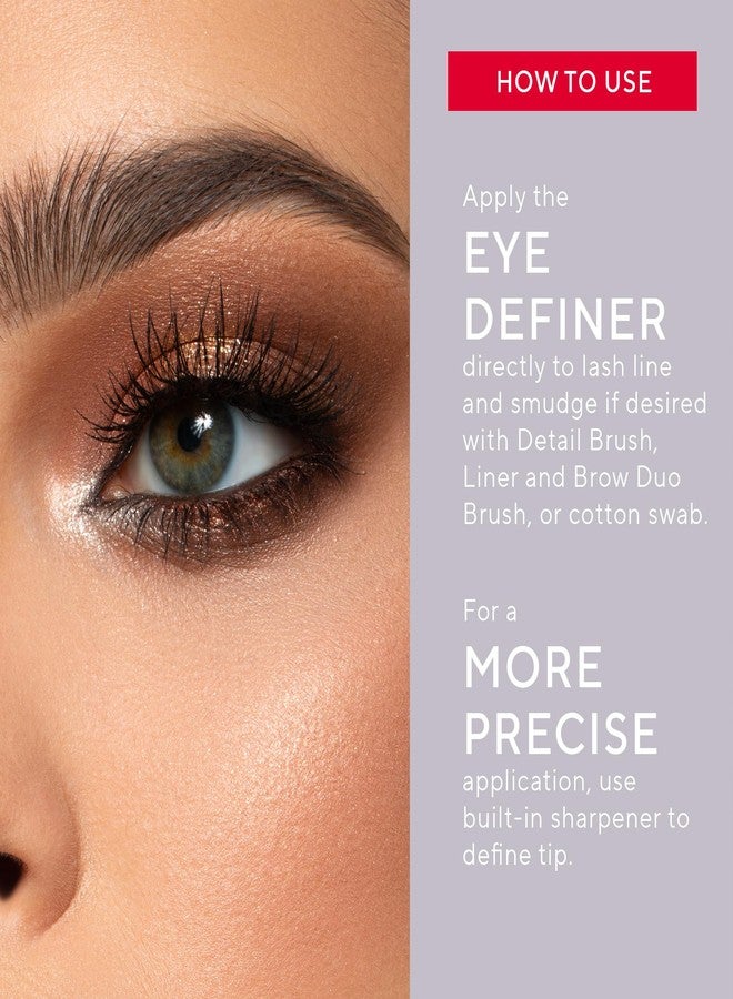 Mirabella Retractable Eye Definer Gel Eyeliner Pencil, Richly Pigmented Color Eyeliner Offers All-Day Wear for Precise and Sultry Looks with Hydrating Antioxidants Vitamin E and C, Twig - Image 3
