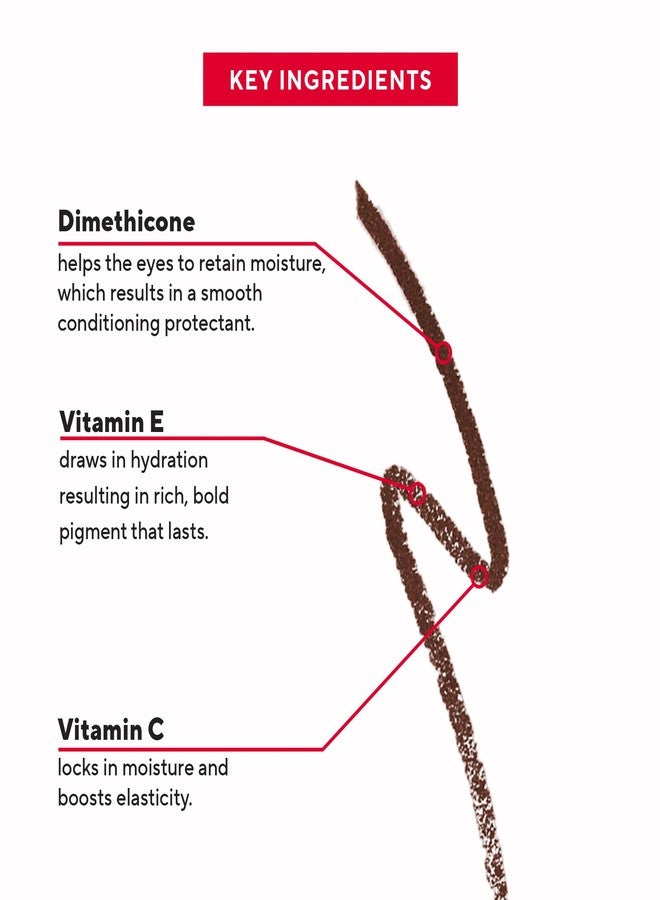 Mirabella Retractable Eye Definer Gel Eyeliner Pencil, Richly Pigmented Color Eyeliner Offers All-Day Wear for Precise and Sultry Looks with Hydrating Antioxidants Vitamin E and C, Twig - Image 4