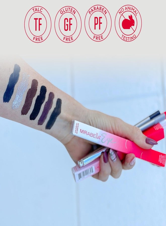 Mirabella Retractable Eye Definer Gel Eyeliner Pencil, Richly Pigmented Color Eyeliner Offers All-Day Wear for Precise and Sultry Looks with Hydrating Antioxidants Vitamin E and C, Twig - Image 5