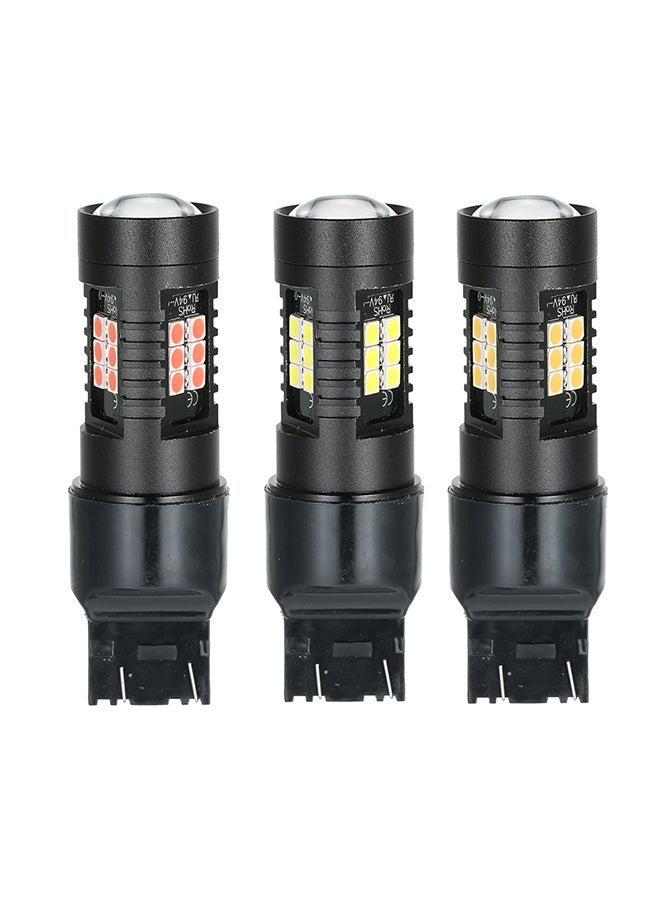 MUNTAQI 2Pcs LED Bulb Lights Auto Lamp Bulbs Car Light 7443 Red - Image 3