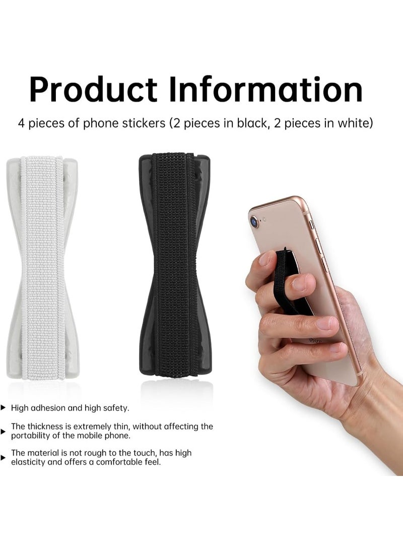 YD Pack of 4 Premium Smartphone Mobile Phone Finger Holder Finger Holder Finger Holder Selfie Mobile Phone Holder Self-Adhesive Mobile Phone Grip - Image 5