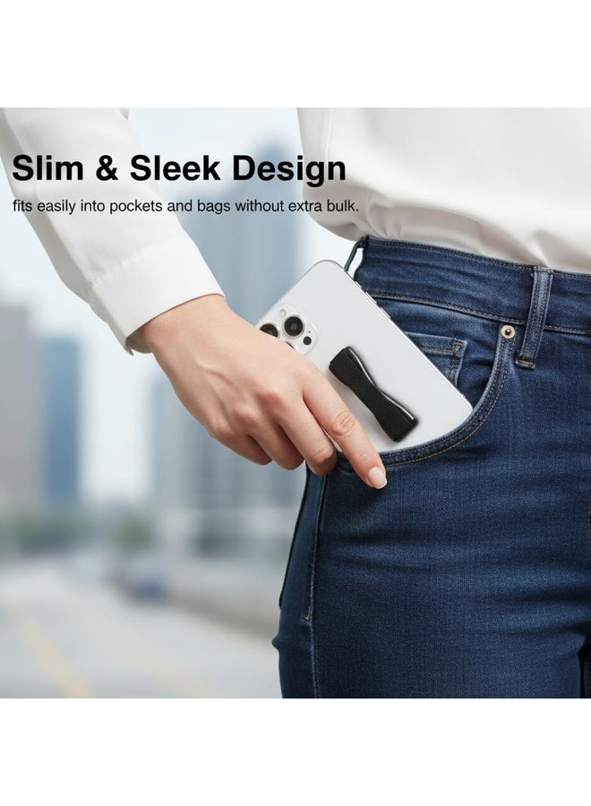 YD Pack of 4 Premium Smartphone Mobile Phone Finger Holder Finger Holder Finger Holder Selfie Mobile Phone Holder Self-Adhesive Mobile Phone Grip - Image 3